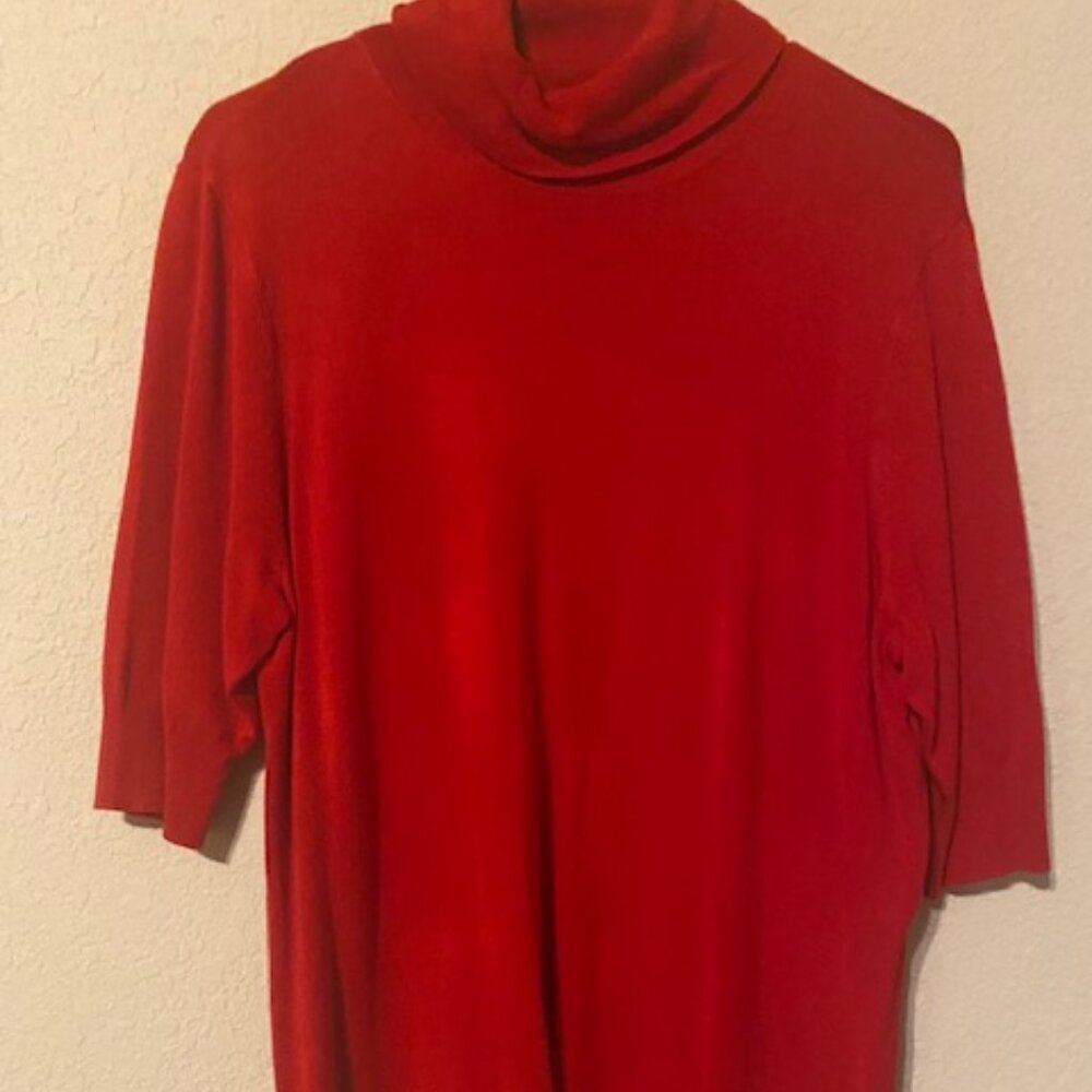 Red Short-Sleeved Sweater